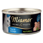 24x80g filets fins naturels thon, crevettes miamor - nourriture pour chat 24x80g filets fins naturels thon, crevettes miamor - nourriture pour chat