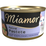 12x85g coeurs de volaille miamor - nourriture pour chat