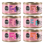 48x85g lot 6 saveurs cosma - nourriture pour chat