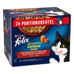 24x85g felix sensations gel�e s�lection de la campagne - p�t�e pour chat