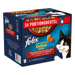 24x85g felix sensations gele slection de la campagne - pte pour chat