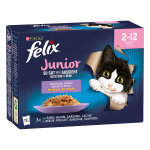 12x85g felix  aussi bon que beau  junior s�lection mixte - p�t�e pour chat