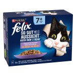12x85g felix  aussi bon que beau  senior s�lection mixte - p�t�e pour chat