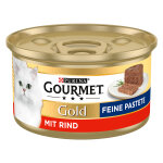 24x85g gourmet gold les mousselines lot mixte (12 x boeuf + 12 x poulet) - pte pour chat