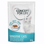 12x85g sensitive cats en gelée concept for life - sachets et boîtes pour chat 12x85g sensitive cats en gelée concept for life - sachets et boîtes pour chat