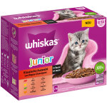 12x85g whiskas junior slection classique en sauce - pte pour chat