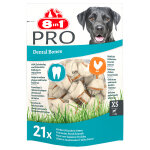 252g 8in1 pro dental, poulet, os  mcher taille xs, 21 os - friandises pour chien