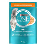 13x85g purina one adult poulet et haricots verts nourriture humide pour chat