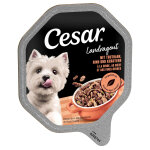 14x150g m�gapack cesar rago�t dinde, boeuf, herbes - p�t�e pour chien
