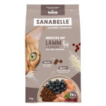 2kg sensitive agneau myrtilles sanabelle croquettes pour chat