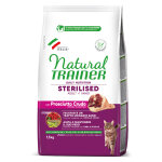 1, 5kg natural trainer cat sterilised avec jambon cru nourriture pour chat sec