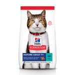 1, 5kg mature adult 7 + hill's feline thon croquettes pour chat