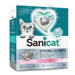 10l liti�re agglom�rante sanicat strong clumps - pour chat