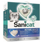 10l litire sanicat active white - pour chat