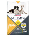 2x12, 5kg medium puppy opti life - croquettes pour chiot