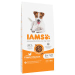 2x12kg iams advanced nutrition senior small & medium 8 + poulet - croquettes pour chien