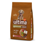 2x12kg ultima medium / maxi adult boeuf - croquettes pour chien