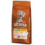 12kg ultima medium / maxi adult boeuf - croquettes pour chien