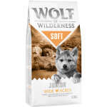 12kg wolf of wilderness junior soft wide acres, poulet - croquettes pour chiot