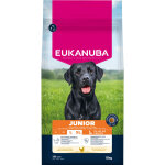 15kg eukanuba premium nutrition junior large & giant breed poulet sec