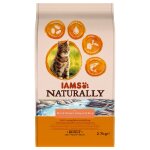 2, 7kg adult saumon iams cat naturally - croquettes pour chat