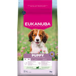 3kg eukanuba premium nutrition puppy small & medium breed agneau & riz nourriture sche pour chiens