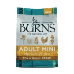 2x6kg poulet et riz toy & small breed adult & senior burns nourriture s�che pour chien