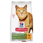 2x7kg mature adult senior vitality poulet, riz hill's science plan - croquettes pour chat