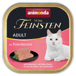 32x100g adult coeurs de dinde animonda vom feinsten - p�t�e pour chat