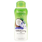 Lot conomique : 2x355ml tropiclean awapuhi & shampooing blanchissant  la noix de coco pour animaux ...