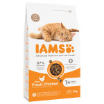 3kg adult iams poulet croquettes pour chat