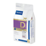 3kg virbac veterinary hpm d1 dermatology support - croquettes pour chat