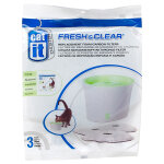 9 filtres de rechange - petit abreuvoir catit design fresh & clear 3 l