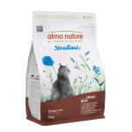 2kg sterilised boeuf / riz almo nature croquettes pour chat