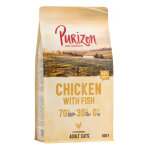 400g purizon adult poulet, poisson sans c�r�ales - croquettes pour chat