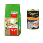 40l cat's best original (environ 17, 2 kg) liti�re pour chat + 135ml boisson miamor trinkfein
