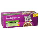40x85g whiskas tasty mix chef's choice en sauce (4 vari�t�s) nourriture humide pour chat