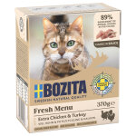 6x370g bouchées en sauce poulet / dinde bozita - nourriture pour chat 6x370g bouchées en sauce poulet / dinde bozita - nourriture pour chat
