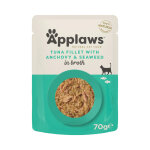 12x70g slection filet de thon, anchois applaws - nourriture pour chat