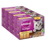 48x85g mgapack whiskas 1 + marmiton slection de volaille en gele - pte pour chat