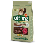 4x1, 1kg ultima nature no grain sterilis boeuf - croquettes pour chat