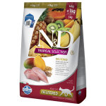 5 kg (4 + 1 kg) farmina n&d tropical selection adulte st�rilis� poulet pour chat