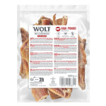 500g de friandises pour chiens wolf of wilderness  base de peau de tte de boeuf