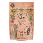 50g friandises sticks boeuf rosie's farm - friandises pour chat