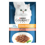 26x85g gourmet perle les aiguillettes de saumon - pte pour chat