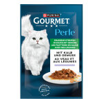 Lot gourmet perle 26 x 85 g pour chat - les aiguillettes de veau, l�gumes