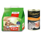 5l cat's best original liti�re pour chat + 135ml boisson miamor trinkfein