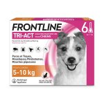 Frontline tri - act chien, 5 - 10 kg - 12 mois de protection (2 x 6 pipettes)