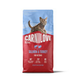 6 kg carnilove actif kitten saumon et dinde, nourriture pour chat s�che