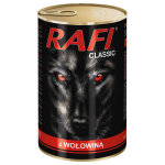 6x 1240g rafi dog beef, nourriture humide